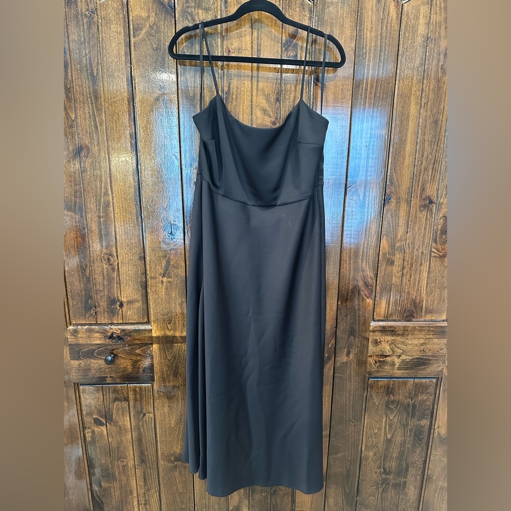 BHLDN Strapless Black Dress